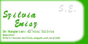 szilvia enisz business card